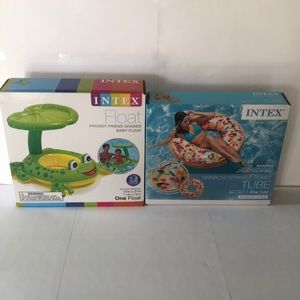 Intex Rainbow Sprinkle DonutTube +FroggyBaby Float